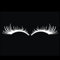 N//B 2 Stück/Set Autoaufkleber Wimpern Aufkleber, Autoscheinwerfer 3D Charming Funny Decal Dekoration (Weiß)