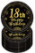 YAAVAAW Happy 18th Birthday Paper Plates 7''Black and Gold,16Pcs Disposable Tableware Party Plates,Happy 18th Birthday decor Plates for Boys,Girls,Kids,Him,Her Birthday Party Supplies Table Decor