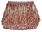 YYCRAFT Lametta-Fransenborte, 20,3 cm breit, für Tanzkostüme, Fransenborte, glänzender Folieneffekt, 4,5 m, Champagnerfarben