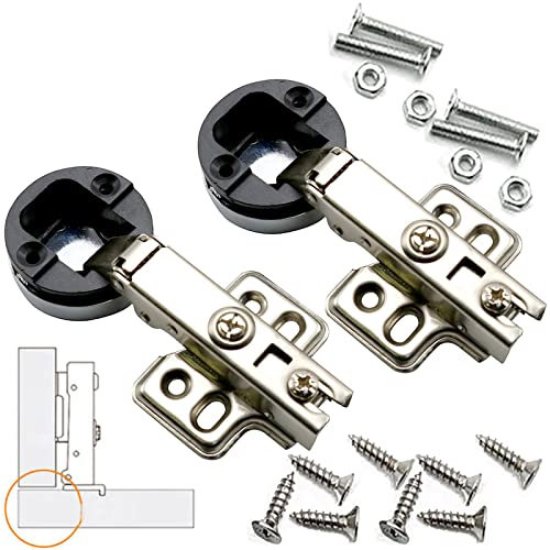 Scharniere für Glastüren, europäisch gedämpft schließende Scharniere mit 35 mm Öffnung Scharniere für Schranktüren aus Glas