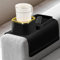 JanYoo Couch Cup Holder -The Drink Holder for Your Sofa,Couch Caddy for Middle of Couch Sofa armrest Tray Table(Black)