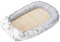 Medi Partners Babynest Nestchen für Neugeborene - 100x60x15 Babynestchen Baby zweiseitg Nest Bett 100% Baumwolle Minky Kuschelnest tragbar (Safari mit beige Minky)