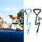Anschnallgurt Hund Auto 2 in 1 | Hundegurt Auto Rückbank Sicherheitsgurt Hunde für Auto Hunde Anschnallgurt Auto (Blau& Schwarz)