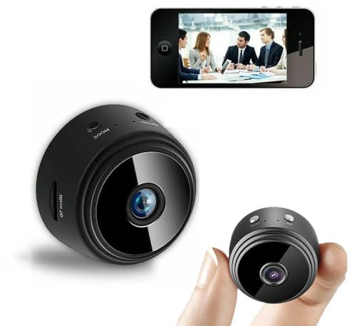 TKMARS Mini Camera Surveillance WiFi Mini Caméra Cachée WiFi 1080P sans Fil Intérieur Microcaméra Mini Caméra Surveillance Intérieur avec Vision Nocturne Détection de Mouvement