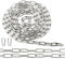 Ziamzra Catena 5M φ3mm Cadenas Cadena de Acero Inoxidable Cadena Acero Inoxidable de Eslabón Corto Piezas Cadena Candado para Tender la Ropa Antirrobo Cubos de Basura Mascotas