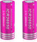 Ricaricabile 3.7V Batteria 6800mAh Alta Capacità Batteria agli Loni di Litio 3.7V Batteria Ricaricabile 1200 cicli per Torcia a LED (2Pcs)
