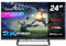 Smart Tech TV LED HD 24' (60 cm) 24HV02V Smart TV VIDAA - Molotov, Netflix, Prime Video, Disney+, Youtube, Plex - 3xHDMI - 2xUSB - Mode Hotel (24)
