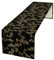 Chinesischer Bambus-Tischläufer, traditioneller japanischer goldfarbener schwarzer Bambusdruck, Tischläufer für Zuhause, Küche, Hochzeit, Party, Outdoor-Dekoration, 33 x 152,4 cm