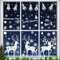Zindoo Weiß Fensterbilder Weihnachten Deko,183 PCS Kein Kleber Doppelseitige Aufkleber, Wiederverwendbar Weihnachts Fensterbilder Selbstklebend für Fenster, Glas, Tür