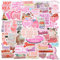 ZYNERY 150 Stück Rosa Bookish Aufkleber Set, Book Sticker für Kindle, Laptops Bücher Flaschen Sammelalbum Computer, Book Lovers Sticker