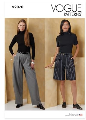 Vogue Sewing Pattern V2070Y5 Misses' Shorts and Trousers Y5 (18-20-22-24-26)