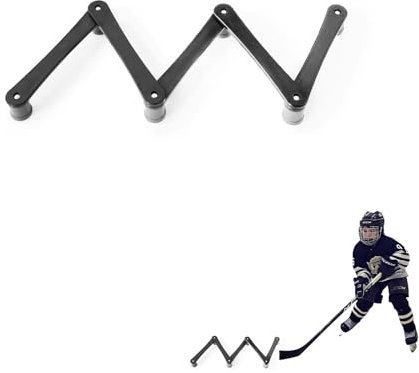 Fenduoer ICY Hockey-Trainingsstab-Handling-Werkzeug, leicht, tragbar, verstellbar, für Puckkontrolle, Reaktionszeit und Koordination (7 Abschnitte)