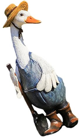 Cabilock Décoration de Canard créative Trousse de Bassin Figurine de Jardin Décoration Jardin Canard Statue Cartoon Animal Ferme décor de Dessin animé Figure de Tableau de Bord de Voiture
