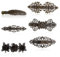 Tucnoeu 6 Stück Metall Haarschmuck Damen, Vintage Kleine Haarklammern, Entenschnabel-Haarspangen, Französische Haarnadel, Bronze Haarspangen für Frauen und Mädchen