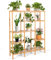 RELAX4LIFE Supporto per Piante in Bambù Naturale, Fioriera a 5 Livelli, Scaffale per Piante in Vasi, Design a Listoni, Mensola Moderna per Piante, per Balcone, Patio, Terrazza, Capacità di Peso 50KG