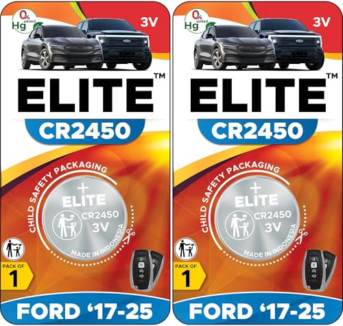 Elite Batteries Key Fob Batteries Replacement for Ford Lincoln (F150 Explorer Edge Fusion Bronco Escape Mustang Expedition Transit Ranger Maverick EcoSport MK Nautilus Corsair Navigator Lightning)