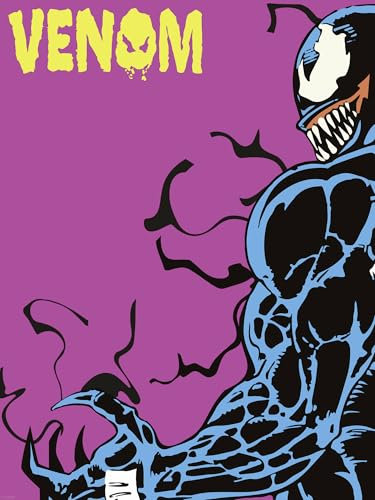 Komar Wandbild- Marvel Venom Colourful Stare - Größe 30 x 40 cm - Poster, Kinderzimmer, Dekoration - gerollt ohne Rahmen