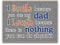 Dad Fridge Magnet, Sentimental Token Gift Wooden MDF, Perfect To Add To Gift Basket Stocking Filler