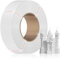 PLA Filament 1.75mm Maßgenauigkeit+/-0.03mm Einfaches Drucken Ordentlich Gewickelt 3D Drucker Filament Compatible with Bambu Lab/Anycubic/Creality All 3D Drucker-1kg Spool (2.2lbs)-Weiß