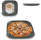 ARCA, Teglia Forata Quadra 36x36 cm per Forno, Antiaderente e Adatta alla Lavastoviglie, Ideale per Pizza, Focacce e Altre Ricette, in Alluminio, Made in Italy