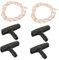 BAZEITFLOW 2Sets Garage Door Emergency Pull Cord Kit with Handles Ropes for Attic Access and Quick Release Sturdy Handle for Safe Operation Unexpected Situations