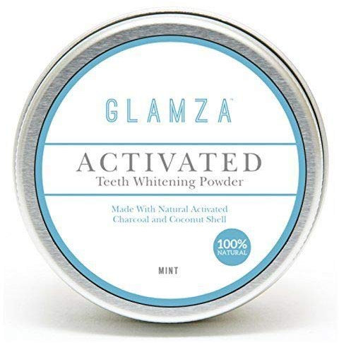 Glamza Activated Teeth Whitening Charcoal Powder in Mint Flavour
