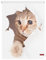 Lichtblick Klemmfix Verdunklungs-Rollo mit Motiv, ohne Bohren, Blickdicht, Seitenzugrollo, Made in Germany, Katze - Weiß Braun 90 x 150 cm (B x L)