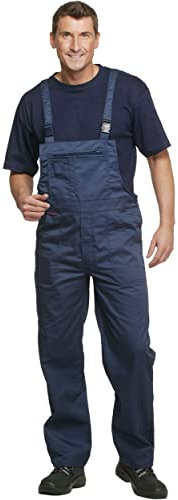 Charlie Barato L32B42XX/56HB Arbeitshose Sweat Life Latzhose für Handwerker, Hydronblau, 56