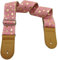 Xinlinke Gitarrengurt für Mädchen, Baumwolle, Herzmuster, für E-Akustikgitarre, Bass, Musikzubehör, rose, L