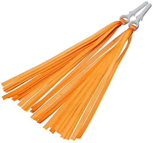 BIKESTAR Lenkerfransen Lenkerbändchen Streamer Bändchen | Für Kinderlaufrad und Kinderfahrrad | Orange