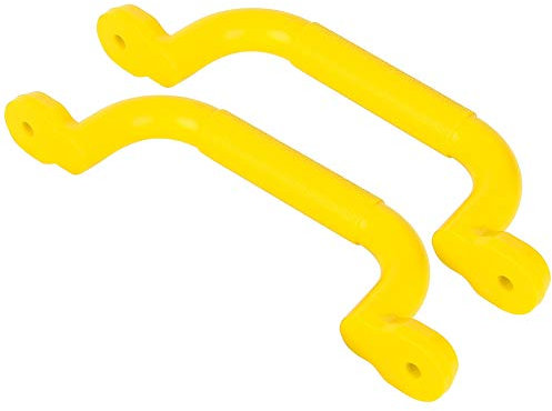 Alomejor Game Grab Handles Kids Grab Handles Playground Handles Solid Safety Handles for Climbing Frame Tree House Dens Play House(Yellow)