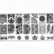 Ein Set Nail Stamping Platten-nagel-kunst-stempel-schablone Schablonen Mit Spitze Blumenmuster Diy Maleicure Stamping