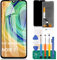 SRJTEK Écran LCD de Rechange pour Xiaomi Redmi Note 7 6,3 (Non AMOLED) pour Redmi Note 7 Écran Tactile M1901F7G numériseur en Verre trempé Noir
