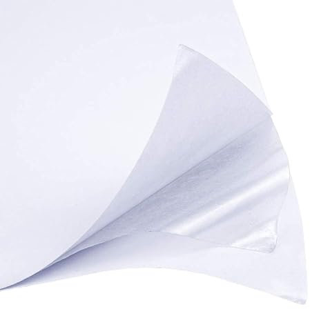 BENECREAT 18 Blatt A4 doppelseitige Klebeblätter Weiße Selbstklebende Klebeband Sandwichschicht mit doppeltem Klebeband für Geschenkpapier handgefertigte Karte