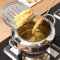 qianqian Poêle À Frire, Friteuse Japonaise Tempura avec Thermomètre, Couvercle Et Égouttoir À Huile, Poêle À Frire en Acier Inoxydable Antiadhésif pour La Cuisine