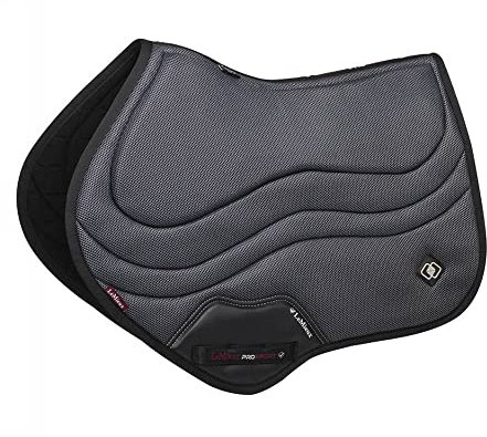 LeMieux Close Contact Ultra Mesh Square Saddle Pad - English Saddle Pads for Horses - Reitausrüstung und Zubehör (Schwarz - Large)