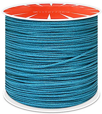 Anawakia Nylonband Kordel Nylonschnur 100 m x 0,8 mm Nylon Trim Kordel Nylon-Handstrickschnur-Sickenfaden für DIY Halskette Schmuckherstellung (Hellblau 1)