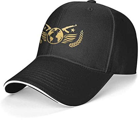 Sobplkauja Qwvfreece Sandwich Baseball Cap Unisex Trucker Style Hüte, Schwarz , Einheitsgröße