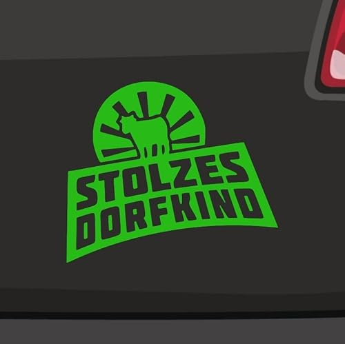 Stolzes Dorfkind Aufkleber 6 Größen 21 Farben Biene Natur Landleben Bayern Acker