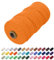 Uiopa Makramee Garn 2mm x 200m, Baumwollkordel Farbig Baumwollgarn Geflochten Baumwollseil, Natürliche Baumwollschnur für Wandbehang, Vorhang, Traumfänger, Hängepflanze, Deko (Golden)