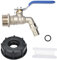 oumuik Wasserhahn Ibc, Ibc Tank Zubehör & Container, Ibc Hahn 3/4 Zoll mit Adapter s60x6 für Regentonne