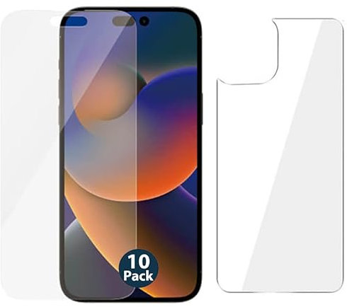 10pk Soft PET Film Screen Protector Guard for Apple iPhone 14 PRO Front and Back