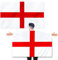 Large England Flag 5X3FT With Sleeve Wearable St George For Football World Cup Fan