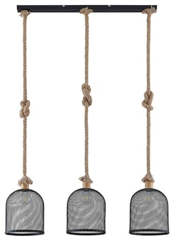 Lindby Pendelleuchte Epori (Modern) aus Holz (3 flammig, E27) - Deckenlampe Esstischlampe Hängelampe Hängeleuchte Wohnzimmerleuchte