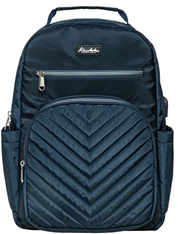 KAUKKO Rucksack Damen Herren für Arbeit, Ausflüge, Uni, 27 * 11 * 40 cm, 11.8 L, 0.67 KG (Marineblau JNL-KS26-12)