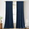 StangH Extra Long Blue Velvet Curtains - Thermal Insulated Curtains for High Ceiling Home Decor Blackout Window Panels for Bedroom, Navy Blue, W52 x L120, 2 Panels