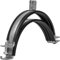 3 Inch / 80 mm Galvanized Pipe Hanger with Rubber - Conduit Mounting Clamp - PVC Tube Brackets - Metal Pipe Clamps - Tube Wall Mounting Bracket Clamp - Rigid Conduit Holder - 3In Pipe Clamp