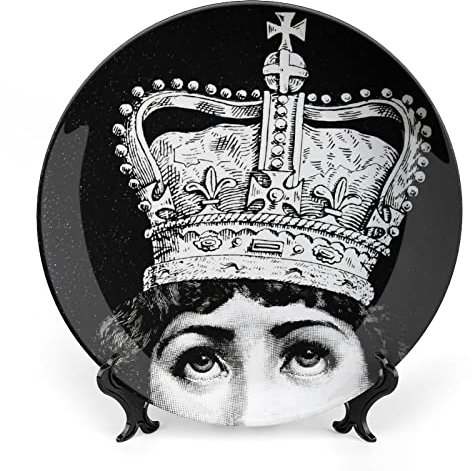 Lina Cavalieri - Piatto decorativo Fornase per il trucco del viso, decorazione da appendere alla parete, con staffa e speciale gancio a molla, stile - 75,4 cm