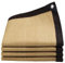 YQYHNB Filet D'ombrage Beige 2x4m 3x4m 4x7m 5x6m 6x7m 7x7m 8x10m Tissu Perméable en HDPE avec Œillets Couverture D'ombrage pour Pergola À La Maison Bâche en Maille Durable(Taille:3x4.0m(9.8x13.1ft))