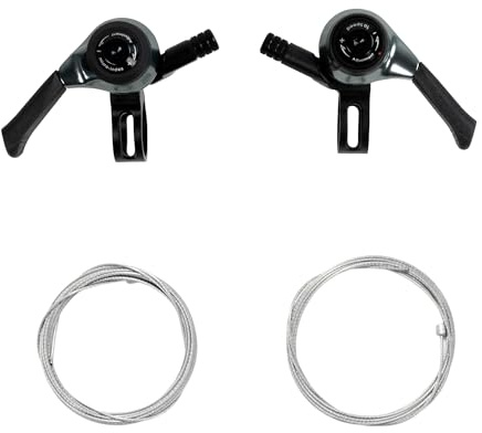 Microshift SL-M10 2/3x10 Gang-Schaltung, Aluminium, 100% Aluminium, Schwarz, 10 Gang, Rechts, Modisch, Unbehandelt, L-förmig, Schalthebel, Schaltung